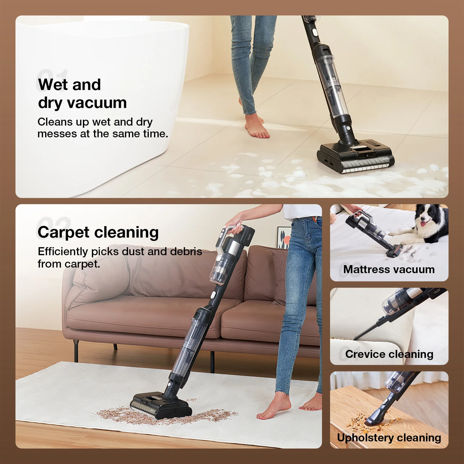 PW11 Pro 4-in-1 Cordless Wet & Dry Vacuum Cleaner - Image 4