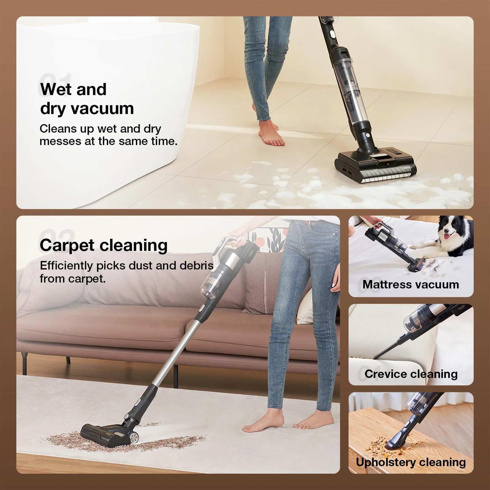 PW11 Pro Max 5-in-1 Cordless Wet & Dry Vacuum Cleaner - Image 4